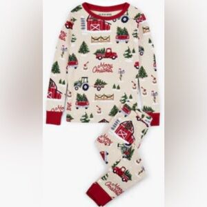 Little Blue House Little Boy Cotton Sz 6 Merry Christmas Pajamas Red Truck Set